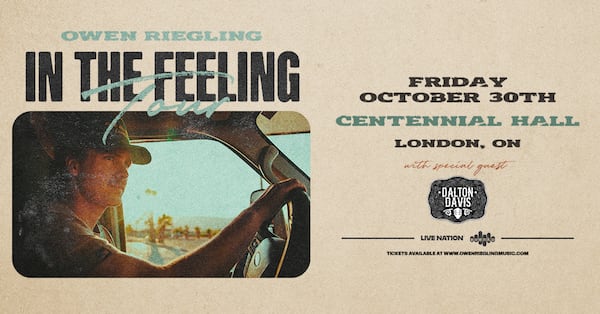 Owen Riegling - In The Feeling Tour 2026