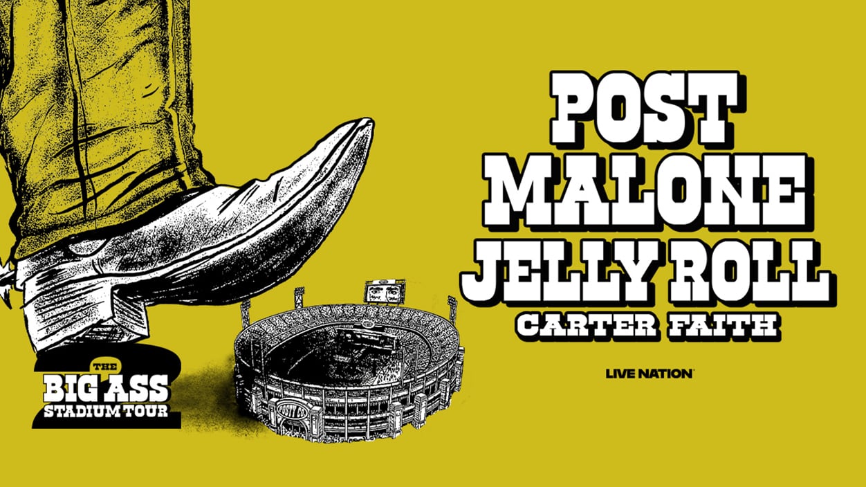 Post Malone Announces The BIG ASS Stadium Tour Part 2 with Jelly Roll, Carter Faith